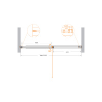 Душевая дверь CEZARES URBAN-B-12-120-C-NERO - Gidratop.ru изображение