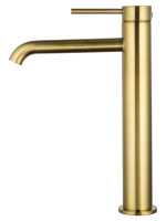 Смеситель для раковины высокий WONZON & WOGHAND STICK, Брашированное золото (WW-88239017- BG) - Gidratop.ru изображение