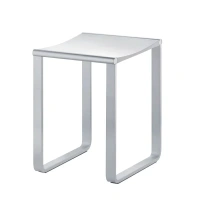 Табурет Keuco Plan 14982170038, цвет алюминий серебристый анодированный/светло-серый - Gidratop.ru изображение