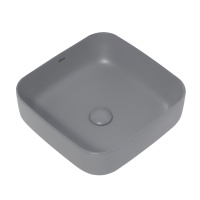 Раковина накладная ABBER Rechteck AC2211MG серая матовая - Gidratop.ru изображение