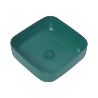 Раковина накладная ABBER Rechteck AC2211MBG темно-зеленая матовая - Gidratop.ru изображение