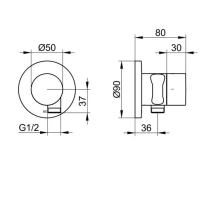 Душевая система Keuco Ixmo 59602370001, термостатическая, на 2 потребителя, цвет черный матовый - Gidratop.ru изображение