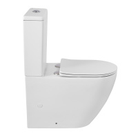 Унитаз-компакт безободковый BelBagno SFERA-TOR BB2141CP-TOR/SC/BB2141T - Gidratop.ru изображение