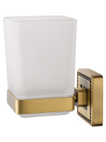 Стакан для зубных щеток с держателем WONZON & WOGHAND ROMA, Бронза (WW-7221) - Gidratop.ru изображение