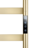 Полотенцесушитель электрический напольный WONZON & WOGHAND BREMEN, Брашированное золото (WW-A207-BG) - Gidratop.ru изображение