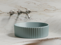 Умывальник чаша накладная круглая (цвет Зеленый Матовый) Element 360x360x115мм - Gidratop.ru изображение