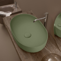 Раковина 60х40 см, без отв., накладная, цвет: Verde - Gidratop.ru изображение