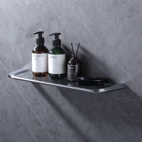 Полка стеклянная ABBER Nord AA1555 хром - Gidratop.ru изображение