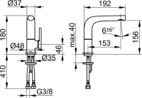 Смеситель Keuco Edition 51505 010100 для раковины, хром, без гарнитуры для слива и донного клапана - Gidratop.ru изображение