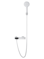 Смеситель для душа с встроенным изливом WONZON & WOGHAND MUSE Corno, Белый матовый (WW-A30902-MW) - Gidratop.ru изображение