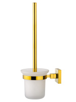 Туалетный ершик в комплекте WONZON & WOGHAND POLO, Темное золото (WW-8919-DG) - Gidratop.ru изображение