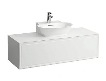 Тумба под раковину Laufen New Classic 117.5 х 45.5 х 34.5 см, 4.0602.3.085.631.1, подвесная, вырез посередине, белый глянцевый