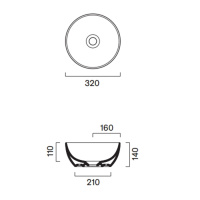 Catalano Sfera Раковина накладная диаметр 32 h14, цвет белый глянцевый - Gidratop.ru изображение