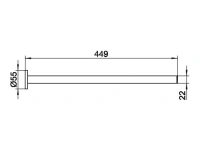 Полотенцедержатель Keuco Plan 14920 010000 45 см, одинарный, хром - Gidratop.ru изображение