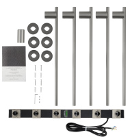 Полотенцесушитель электрический встраиваемый WONZON & WOGHAND DORTMUND, Брашированный никель (WW-A365-BR) - Gidratop.ru изображение