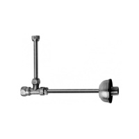 Угловой кран для подвода воды к бачку унитаза, цвет хром - Gidratop.ru изображение