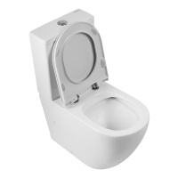 Унитаз-компакт безободковый BelBagno SFERA-R BB2141CPR/BB902SC - Gidratop.ru изображение