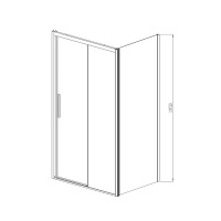 Душевой уголок Soft VSR-3SO9014CLGM, 1400*900, вороненая сталь, стекло прозрачное - Gidratop.ru изображение