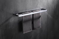 Полотенцедержатель двойной ABBER Westen AA1756 хром - Gidratop.ru изображение