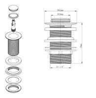 Слив-перелив для ванны клик-клак DU-OV - Gidratop.ru изображение