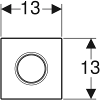 Кнопка для инсталляции Geberit Sigma Type 01 HyTouch 116.011.11.5, белая - Gidratop.ru изображение