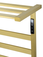 Полотенцесушитель электрический WONZON & WOGHAND FRANKFURT, Брашированное золото (WW-1029-BG) - Gidratop.ru изображение