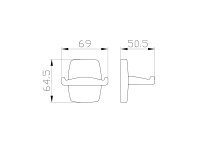 Двойной крючок для ванной WONZON & WOGHAND PORTO, Хром (WW-1501) - Gidratop.ru изображение