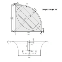 Ванна Villeroy&Boch Squaro UBQ145SQR3PBV-01, 145 х 145 см - Gidratop.ru изображение