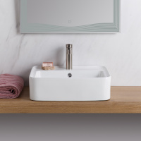 Раковина керамическая накладная прямоугольная BB1367 - Gidratop.ru изображение