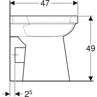 Напольный унитаз Geberit Renova Comfort 218520000, белый - Gidratop.ru изображение