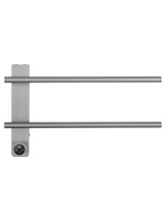 Полотенцесушитель электрический WONZON & WOGHAND NÜRNBERG, Брашированный никель (WW-AL342-BR) - Gidratop.ru изображение