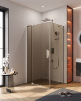 Душевой уголок CEZARES SLIDER-AH-1-80-100/110-BR-Cr - Gidratop.ru изображение