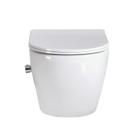 UNO Унитаз подвесной с сиденьем и креплением с функцией биде и смесителем BB3105CHR-BS/SC - Gidratop.ru изображение