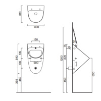 Catalano Comfort Писсуар 54x30, цвет белый глянцевый - Gidratop.ru изображение