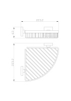 Полка для ванной угловая WONZON & WOGHAND POLO, Брашированный никель (WW-8944-BN) - Gidratop.ru изображение