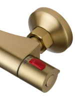 Смеситель для душа с термостатом WONZON & WOGHAND INN 5, Брашированное золото (WW-B1005-A-BG) - Gidratop.ru изображение