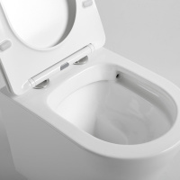 Унитаз подвесной Piatti VT1-11S, цвет белый, ультратонкое soft-close сиденье - Gidratop.ru изображение