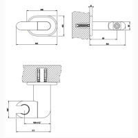 Gessi Goccia держатель душевой лейки поворотный, цвет: хром - Gidratop.ru изображение