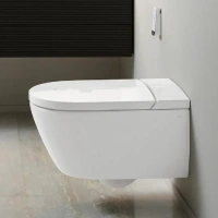 Подвесной унитаз-биде Villeroy & Boch ViClean-I200 V0E200R1, безободковый, с феном, альпийский белый - Gidratop.ru изображение