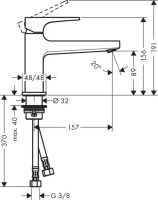 Смеситель Hansgrohe Metropol 32502000 для раковины - Gidratop.ru изображение