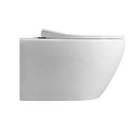 Унитаз подвесной Felice VT1-25 безободковый, цвет белый, ультратонкое soft-close сиденье - Gidratop.ru изображение