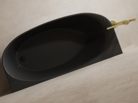 Карбоновая ванна ABBER Karbon AK9004 черная - Gidratop.ru изображение