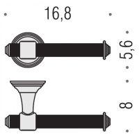 Colombo Hermitag Открытый держатель для бумаги, цвет: PVD золото - Gidratop.ru изображение