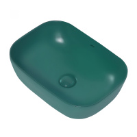 Раковина накладная ABBER Rechteck AC2200MBG темно-зеленая матовая - Gidratop.ru изображение