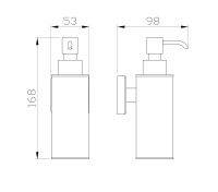 Дозатор мыла WONZON & WOGHAND ROMA, Бронза (WW-7232) - Gidratop.ru изображение