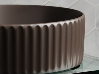 Умывальник чаша накладная круглая (цвет Темно-x - Gidratop.ru изображение