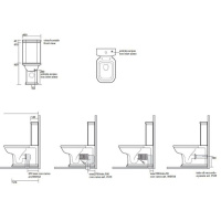 Унитаз-моноблок 68х40см, цвет: белый - Gidratop.ru изображение