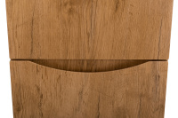 FLY-MARINO Шкаф подвесной с двумя распашными дверцами с доводчиками, с двумя полками, правосторонний, Rovere nature, 400x300x1500, FLY-MARINO-1500-2A-SC-RN-P-R - Gidratop.ru изображение