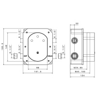Newform Встраиваемая часть термостатического смесителя 3/4" на 2 источника - Gidratop.ru изображение
