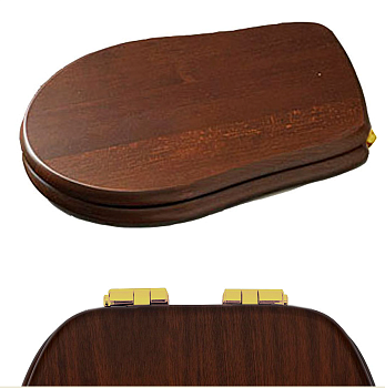 Комплект шарниров (микролифт) для сиденья 1087, цвет золото (только для сидений нового типа 2019г и позже)